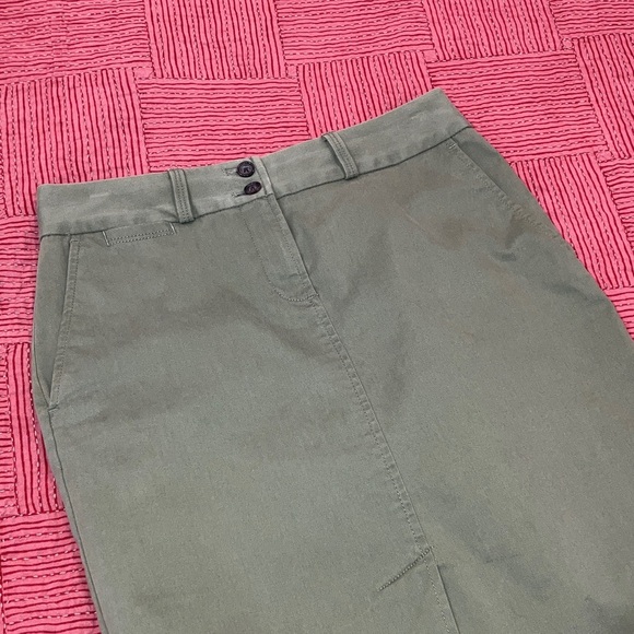 Banana Republic khaki Green pencil Stretch Skirt - Picture 13 of 13